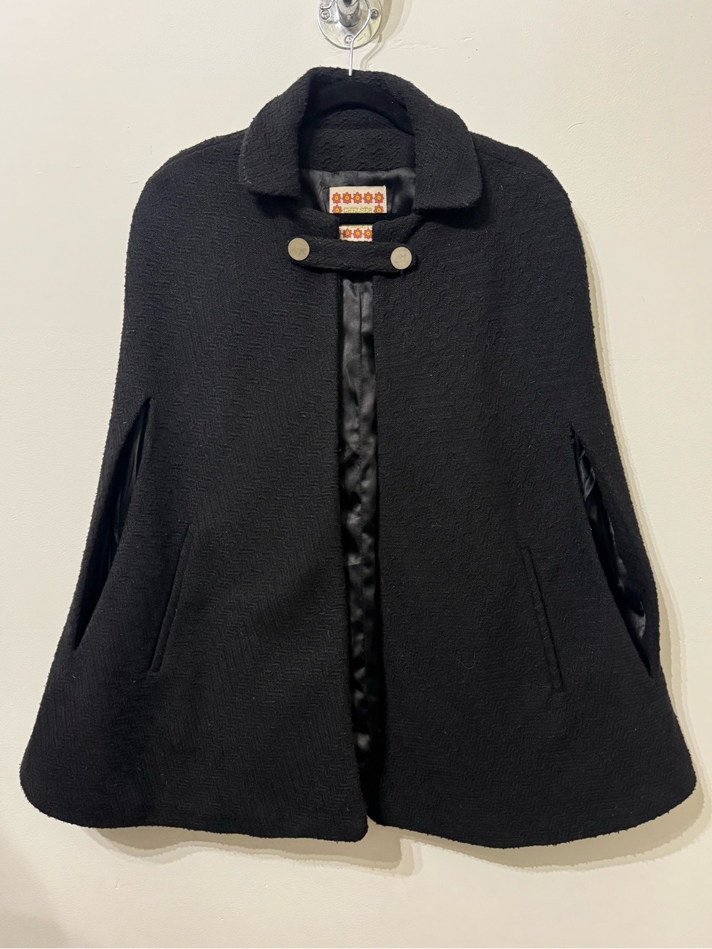 Chelsea & Violet Black Women's Wool Cape Coat